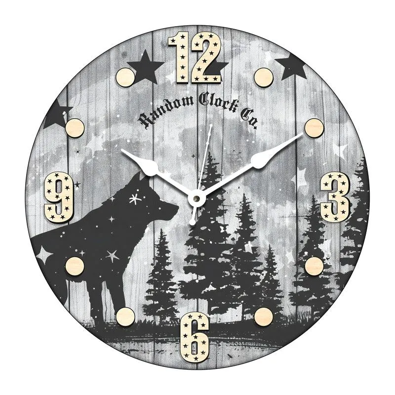 Sveglia Analog Wooden Wall Clock media 3
