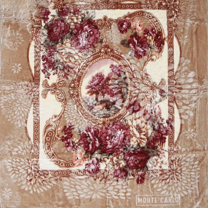 Monte Carlo Floral Serenity Blanket - 850 GSM media 7