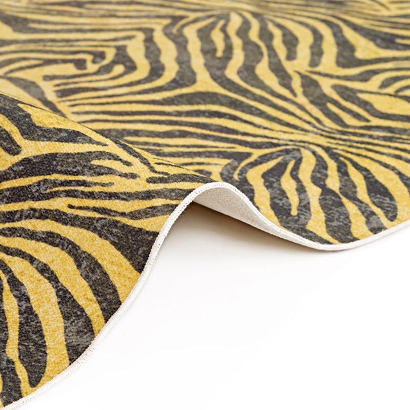 Fangorn Abstract Polyester Anti-Skid Carpet - Beige & Brown media 8