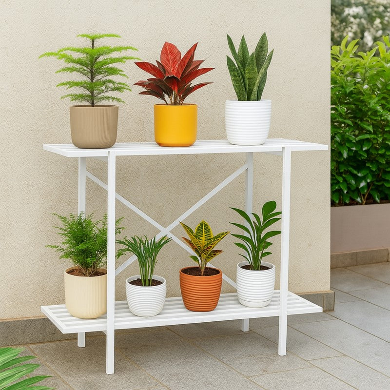 Verdex Metal Planter Stand - White