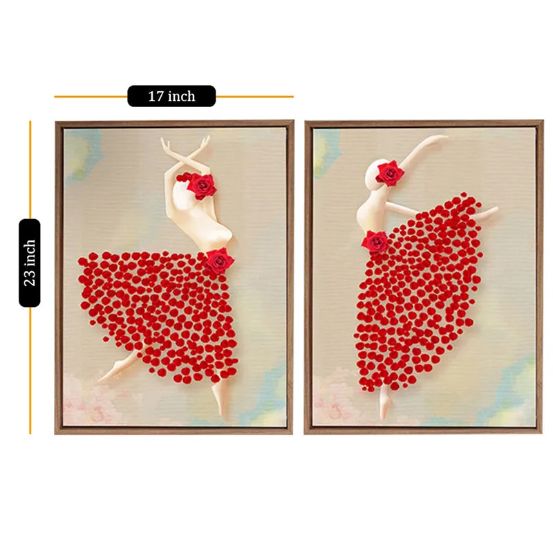 Flower Dancers Wall Art - Set Of Two media 3