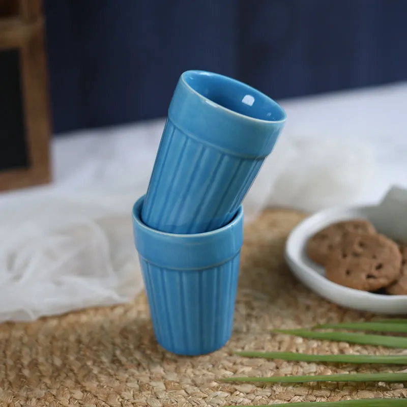 Nicoletta Ceramic Kulhad (Blue) -150 mL media 6