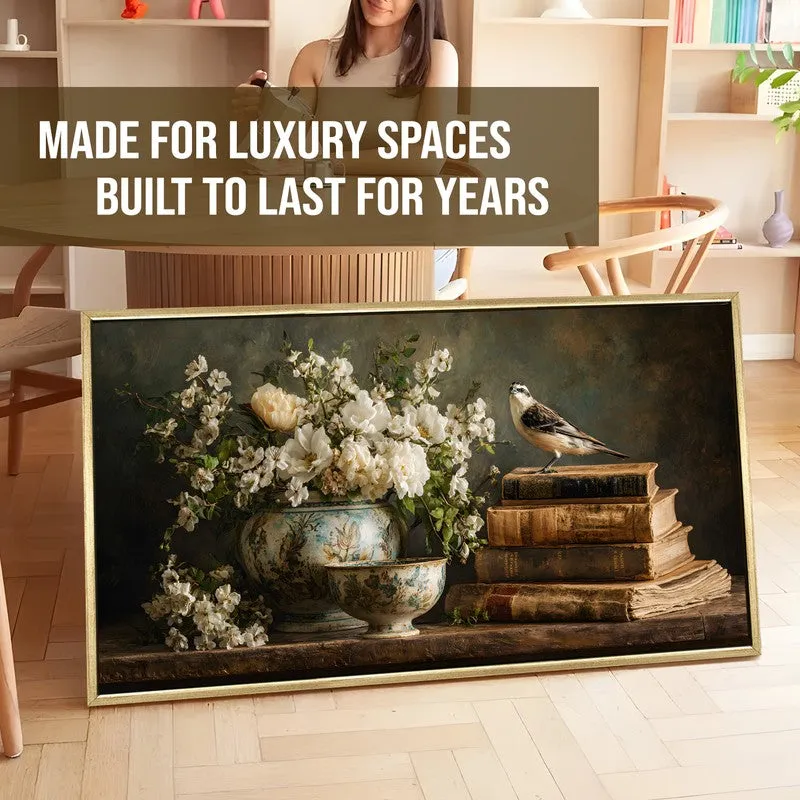 Sparrow Books Canvas Wall Painting With Frame media 5