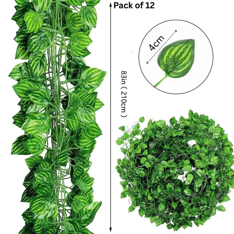 Fiora Artificial Creeper (Watermelon Leaves) Pack of Twelve media 7