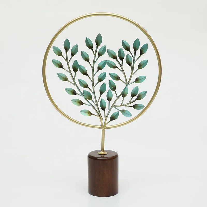 Botanic Symphony Metal & Wood Showpiece media 3