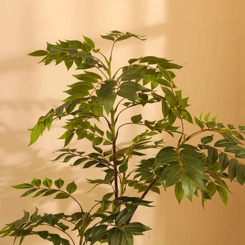 Orxen Bushy Artificial Sumac Plant With Black Plastic Pot 5 ft media 9