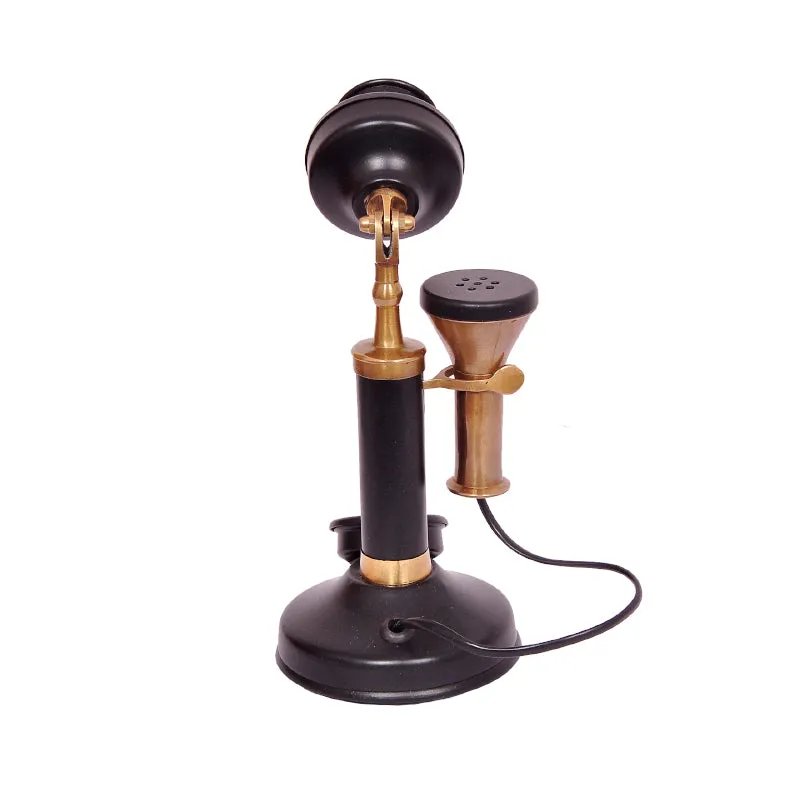 Anora Antique Telephone Showpiece - Antique Copper media 3