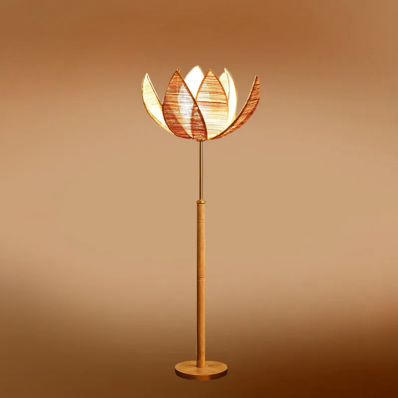 Dream Arc Wooden Floor Lamp - Beige media 7