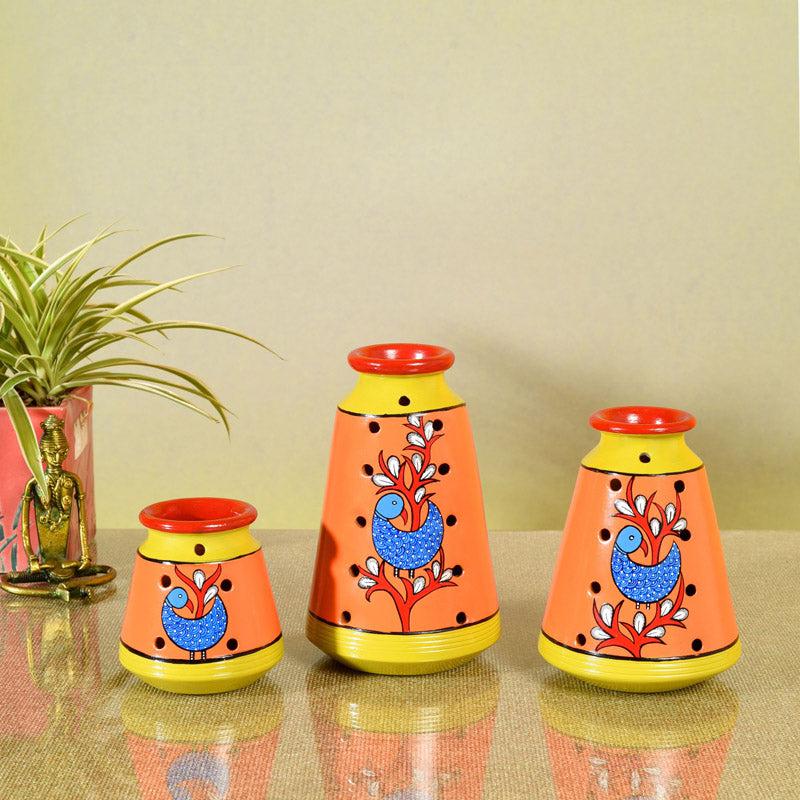 Milha Terracotta Vase - Three Piece Set