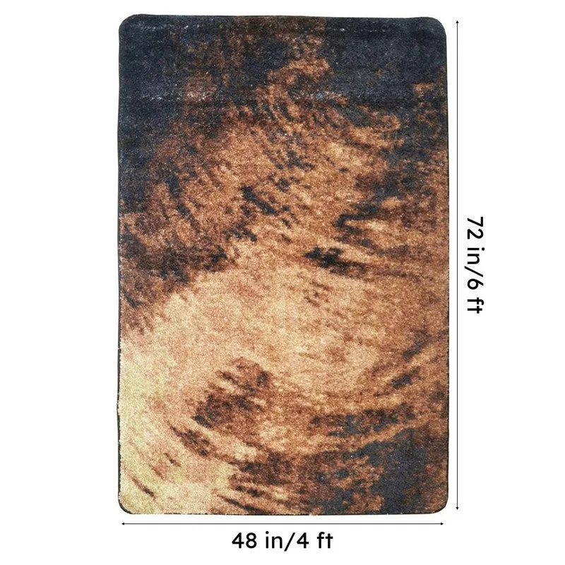 Veyric Abstract Micro Fiber Area Rug - Brown media 7