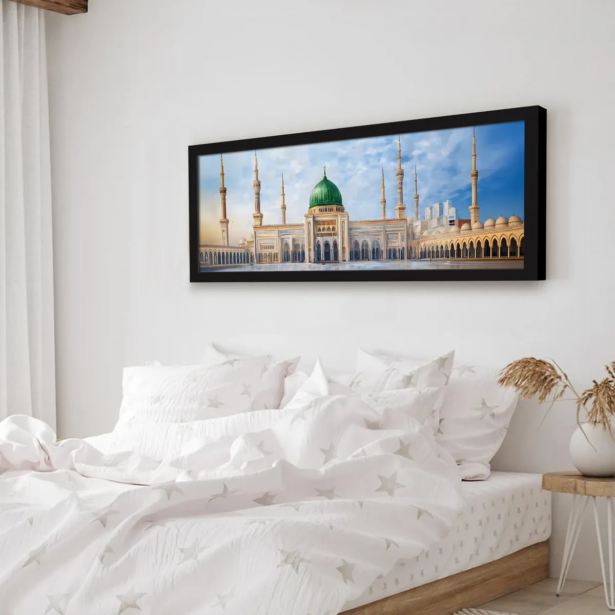 Sacred Madina Mosque Wall Art With Frame media 4