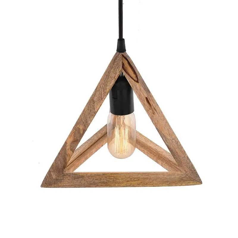 Triathron Wooden Ceiling Lamp media 4