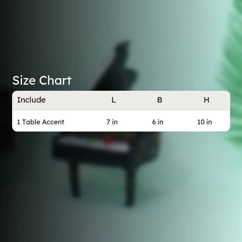 Piano Past Table Accent - Black media 7
