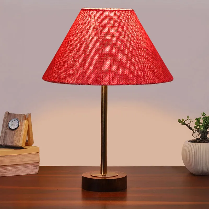 Sienna II Rodin Wooden Table Lamp - Pink,Gold,Brown media 2