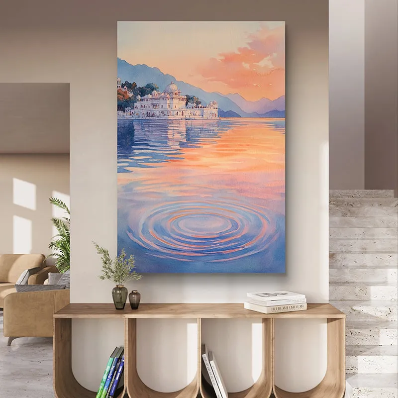 Lake Mahal Wall Painting media 4