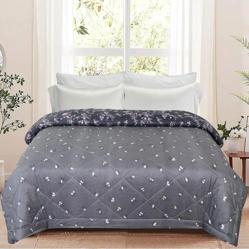 Adora Floral Cotton Reversible Comforter - 220 GSM media 3