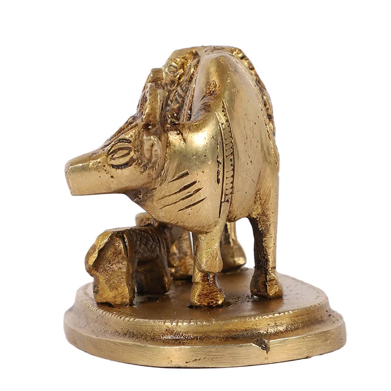 Divine Kamadhenu Brass Idol media 5