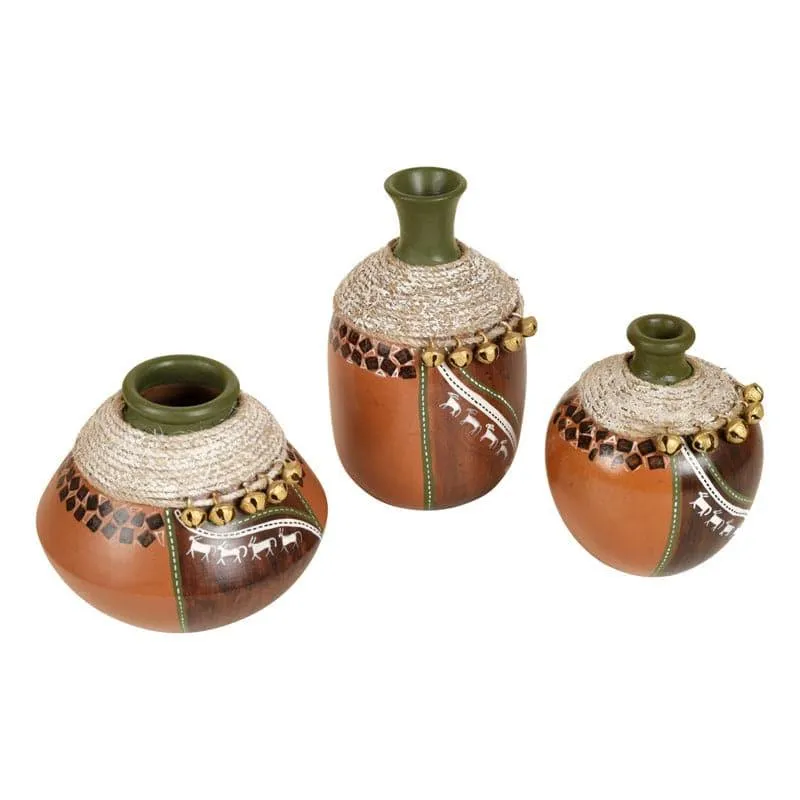 Eliana Terracotta Vase - Set Of Three media 3