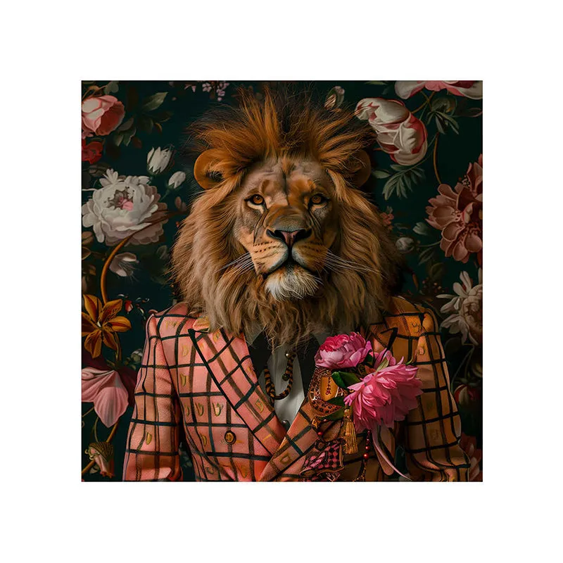 Modern Lion Wall Painting media 5