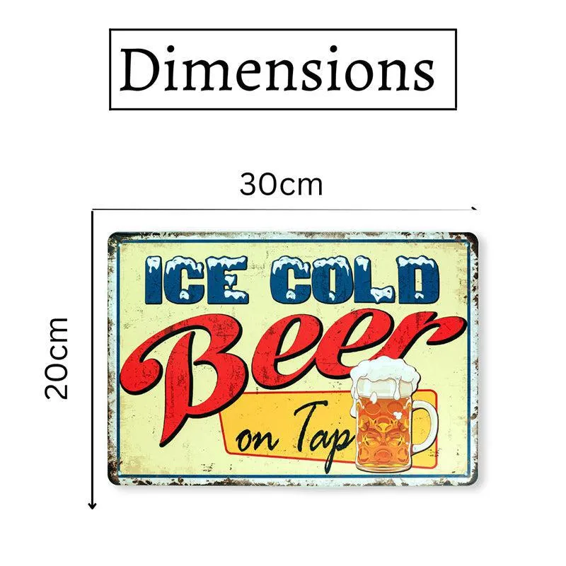 Beer On Tap Retro Metal Wall Accent media 7