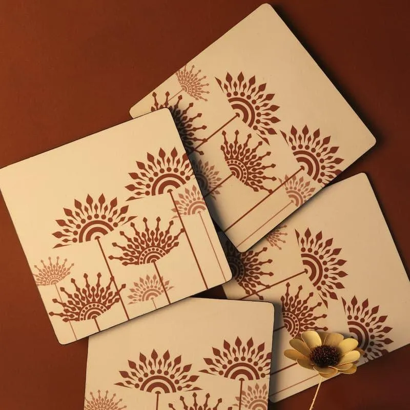 Vadana Floral Trivet  - Set Of Four media 1