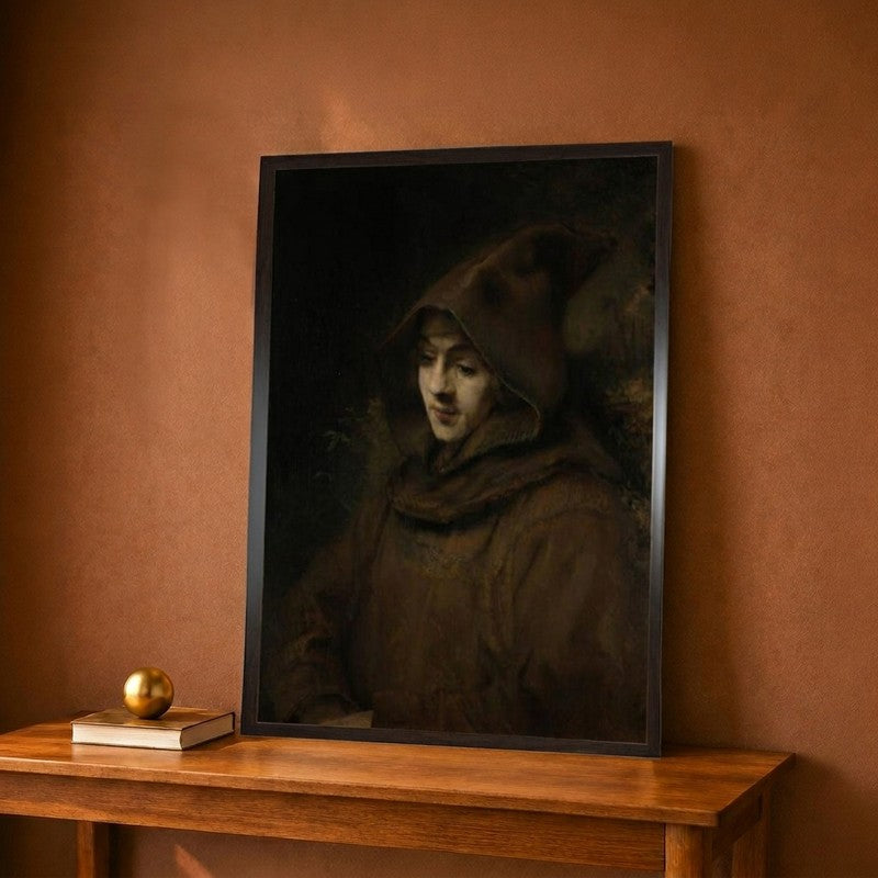 Rembrandts Son Titus In A Monks Habit Canvas Wall Painting - 9 x 12 Inches