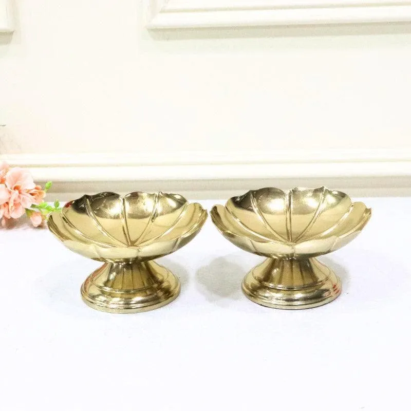 Yasha Floral Diya - Set Of Two media 1