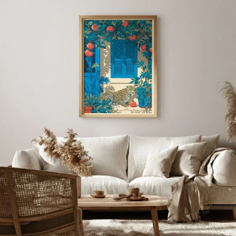Heritage Home Canvas Wall Painting - Brown Frame media 1