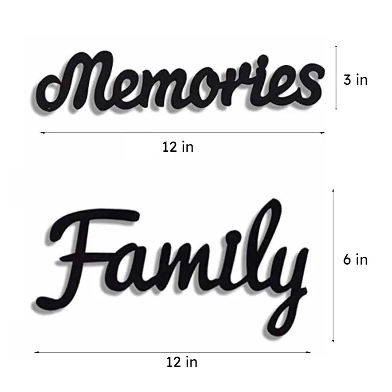 Family MDF Memories (Black) - Set Of Fourteen media 7