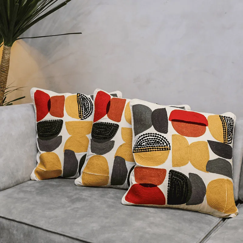Squish Squad Tufted Cushion Cover (Multicolor) - Set Of Three media 3