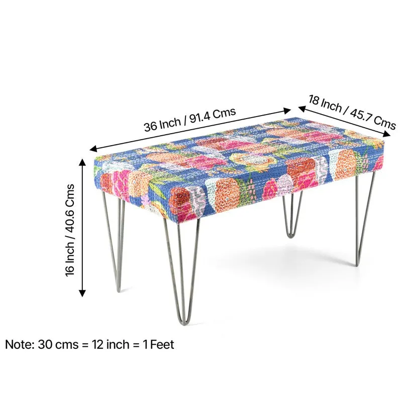 Exoro Sheesham Wooden Bench - Multicolor media 10