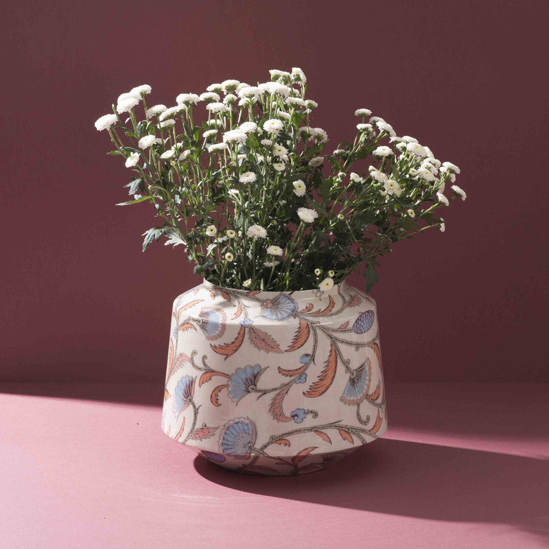 Petal Whisper Iron Vase