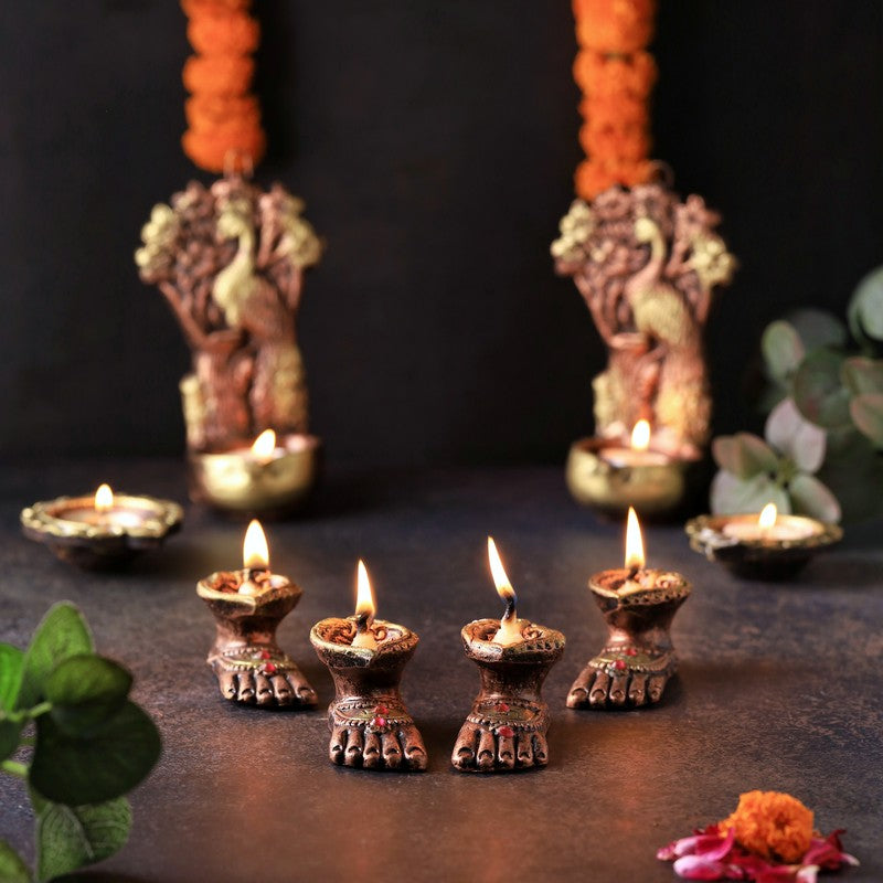 Charan Diya - Set Of Four