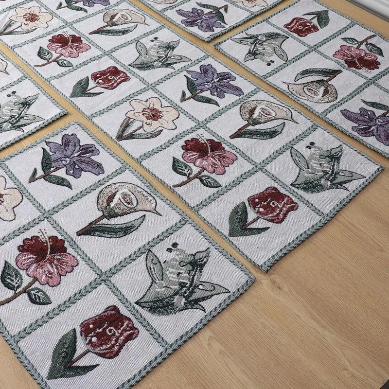 Flower Flo Table Runner & Placemat - Seven Piece Set media 4