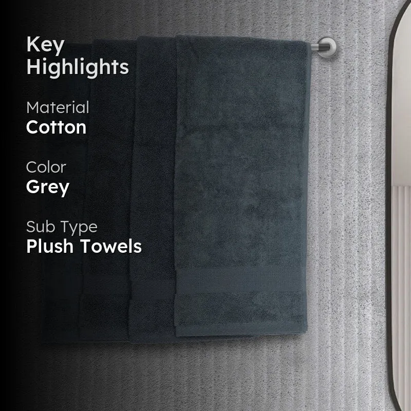 Miorah Hand Towel (Grey) - Set Of Four media 2