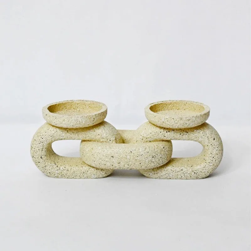 SculptForm Luxe Candle Holder - Beige media 3