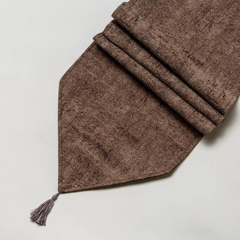 Stella Jacquard Table Runner - Brown media 4