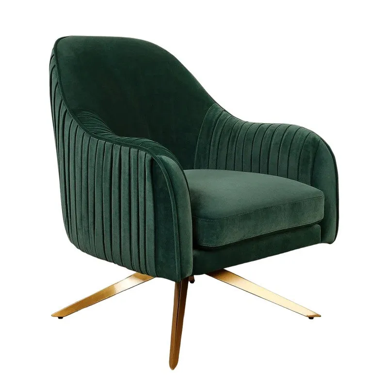 Vyntra Neem Wood Accent Chair - Green media 3