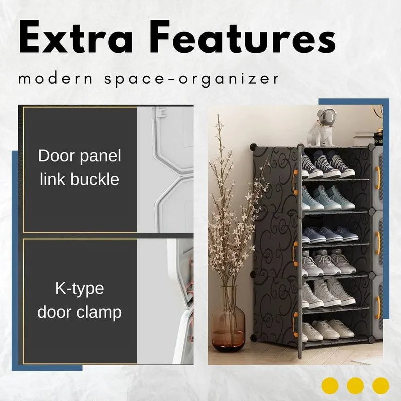 Everyday Grey Plastic & Metal Shoe Racks media 9