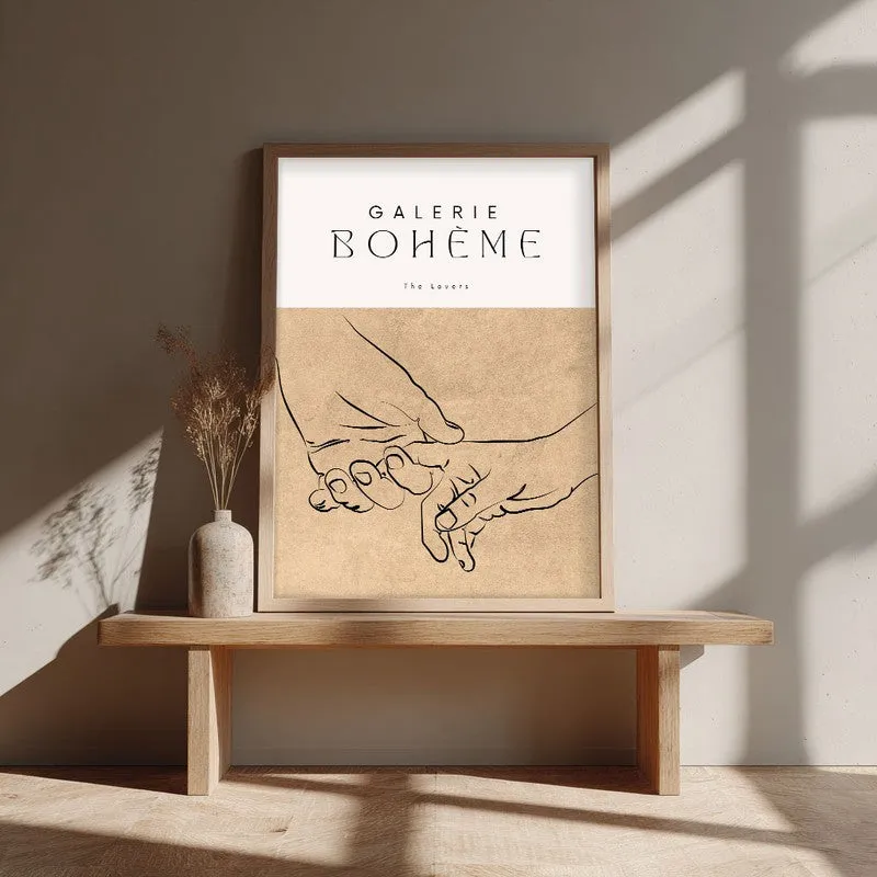 Unspoken Vow Canvas Wall Painting With Brown Frame media 4