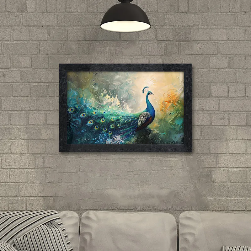 Majesty Of Mayura Wall Painting media 4