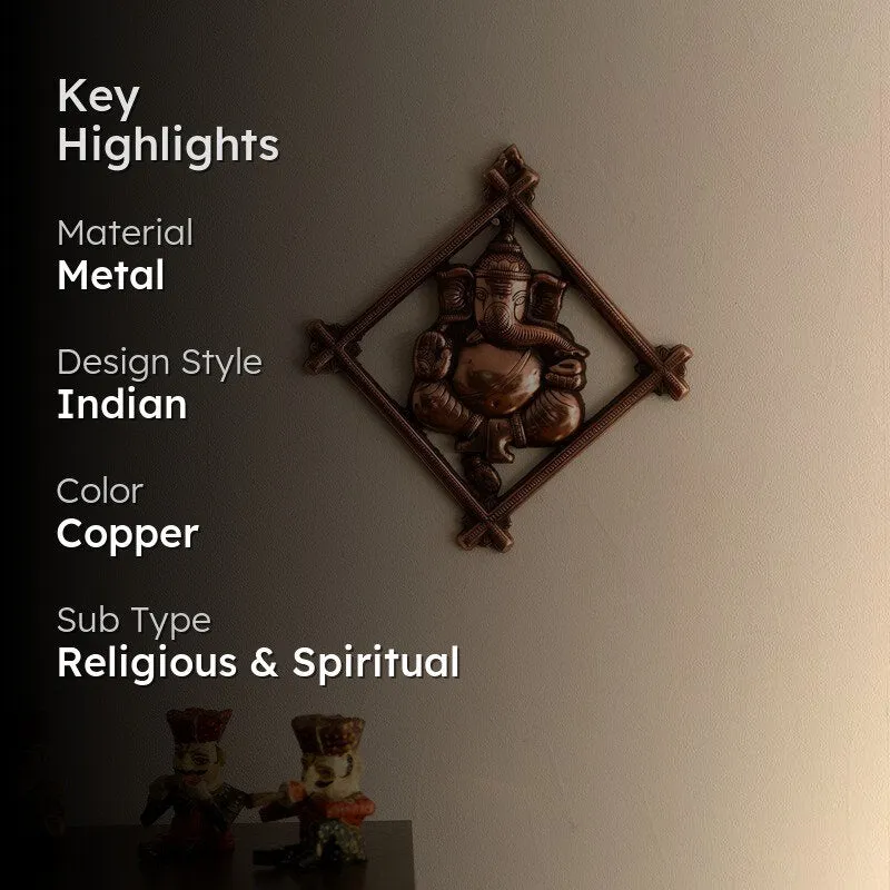 Vinayaka Religious Metal Wall Accent media 2