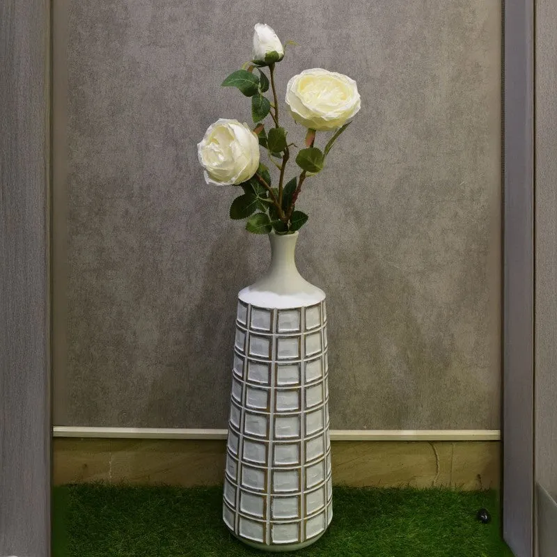 Stylish Artificial Peony Flower Bunches - White media 3