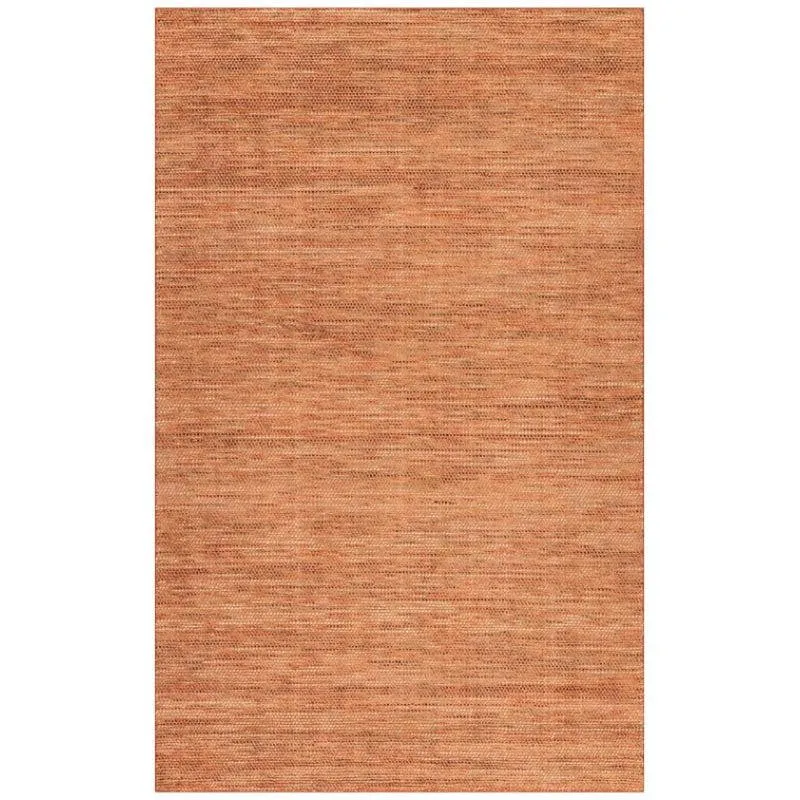 Lasumi Hand Woven Wool Rug - Orange media 1