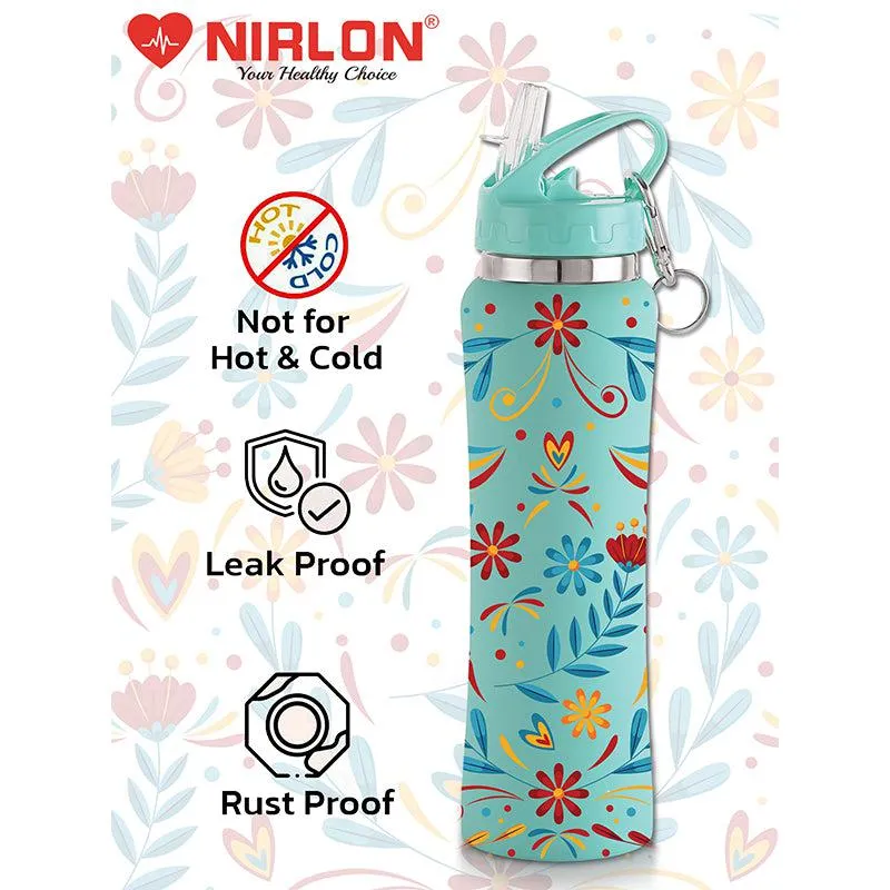Stella Flora Sipper Water Bottle (Aqua Blue) - 750 mL media 5
