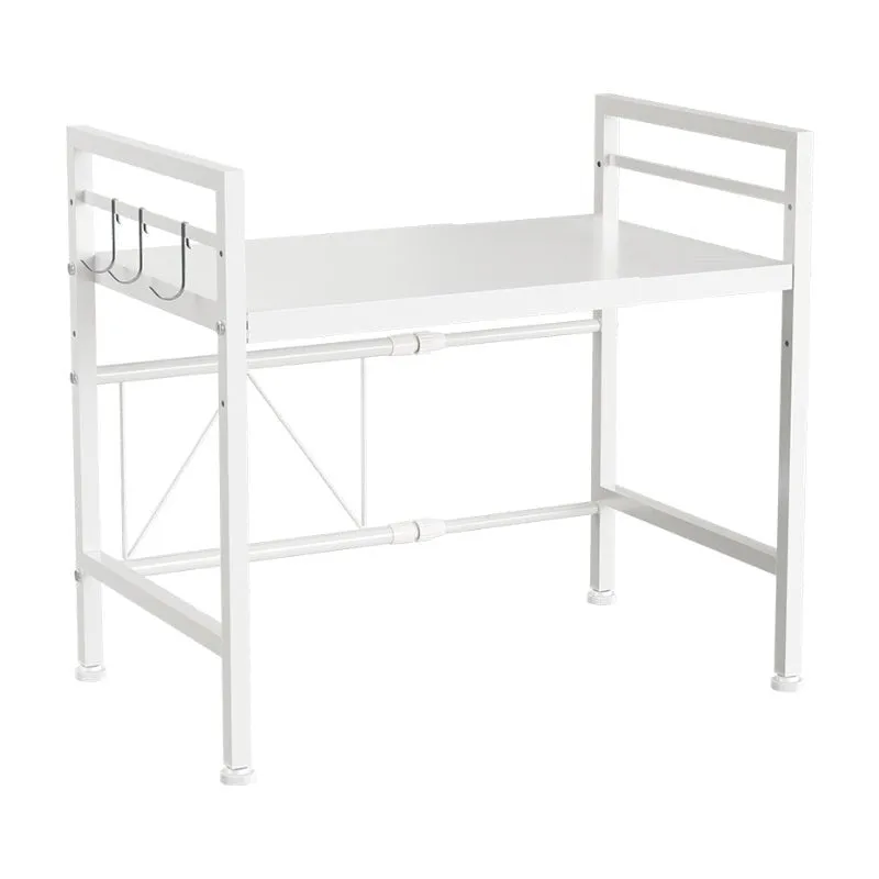 Esto Expandable Carbon Steel Microwave Stand with Adjustable Shelves media 4
