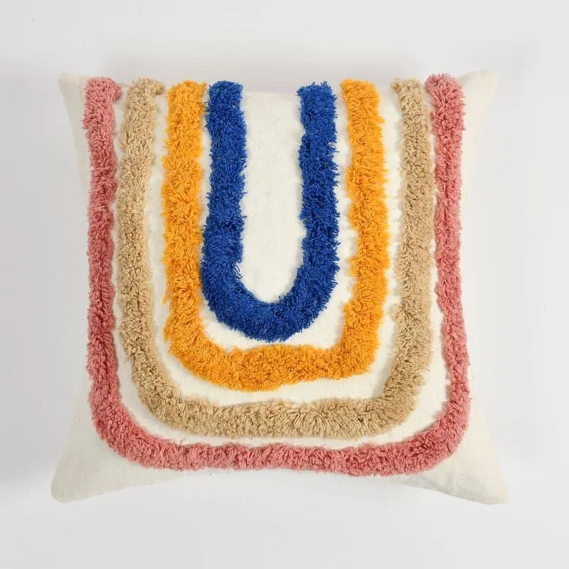 Rainbow Realm Tufted Cushion Cover media 3