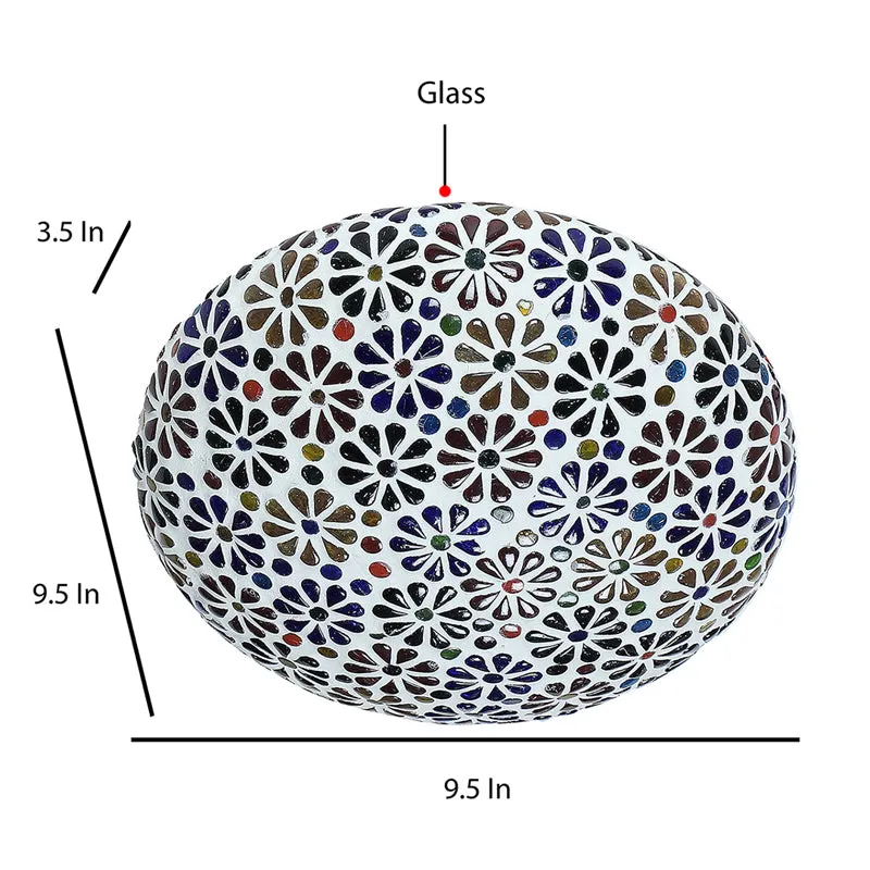 Nuvea Mosaic Glass Ceiling Lamp - Multicolor media 7