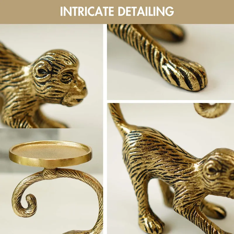 Golden Monkey Candle Holder media 4