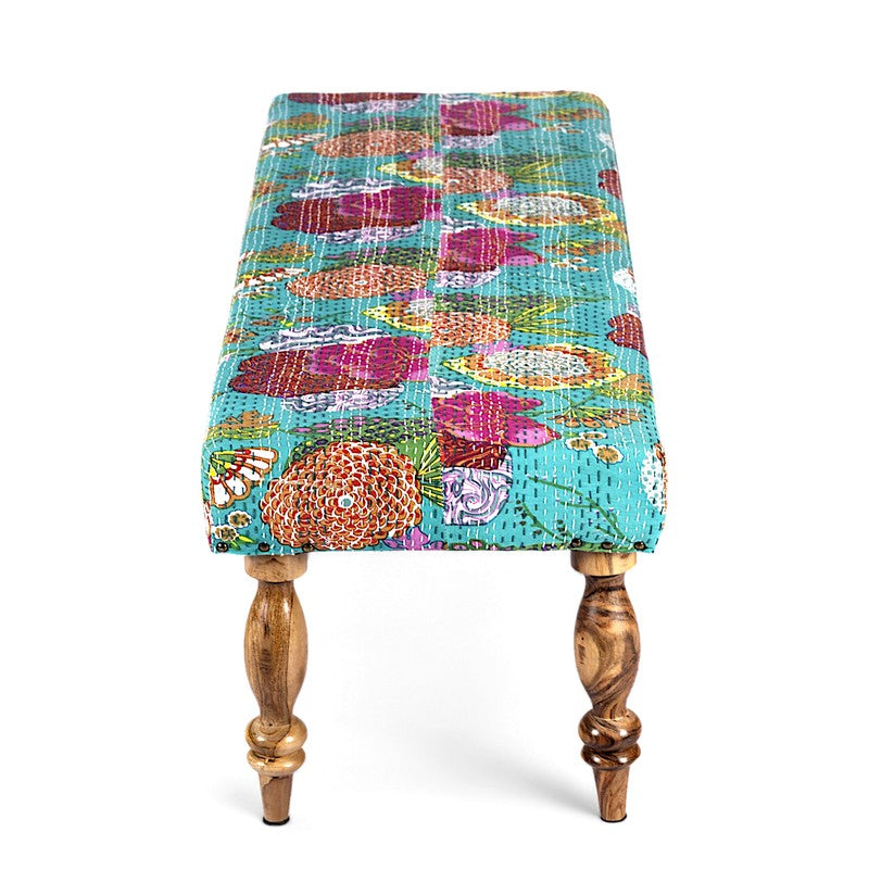 Axino Sheesham Wooden Bench - Green media 6